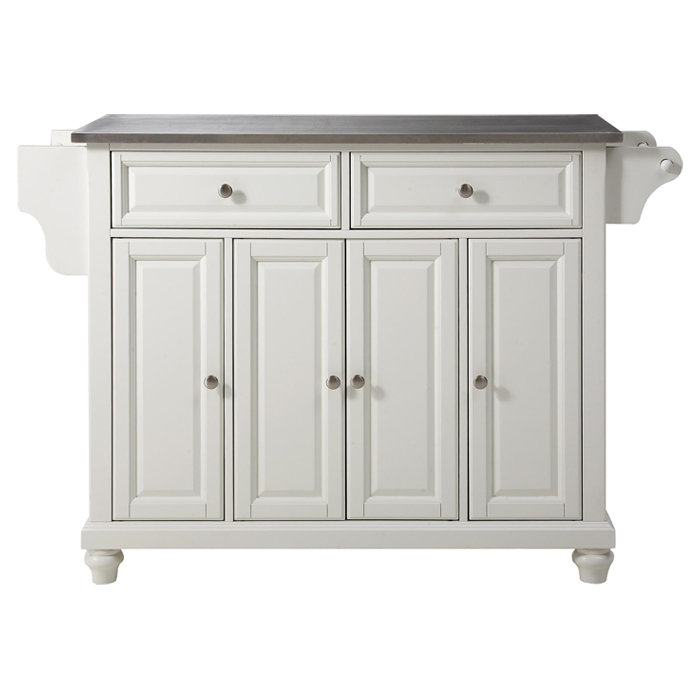 Three Posts™ Haslingden Metal Kitchen Island & Reviews Wayfair